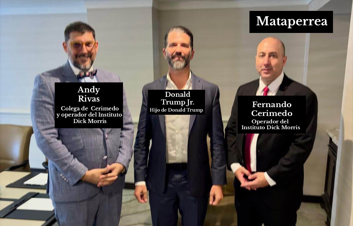Mataperrea's tweet photo. 🚨#ATENCIÓN | A unas semanas de que Keiko Fujimori anuncie el ingreso del Perú al Escudo de las Américas liderado por EEUU, se revelan fotografías que evidencian el vínculo de Fernando Cerimedo con el entorno de Donald Trump.  

Fuente: Nadia Beller, expareja de Fernando Cerimedo https://t.co/9SEwHEjcOs