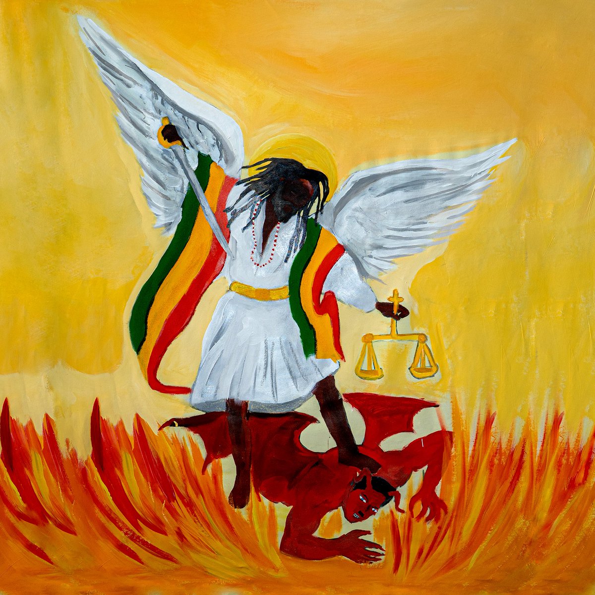 kbrumjmcxs's tweet photo. “Raggaleluia”, meu primeiro álbum de estúdio.

Um disco com 14 faixas que atravessam o reggae e outros gêneros. O título une “ragga” e “aleluia” e representa a minha relação com a música e a fé. A capa foi pintada pelo artista Rafael Símba.

Disponível nas plataformas 09/10 https://t.co/ggPcvtr9Ti