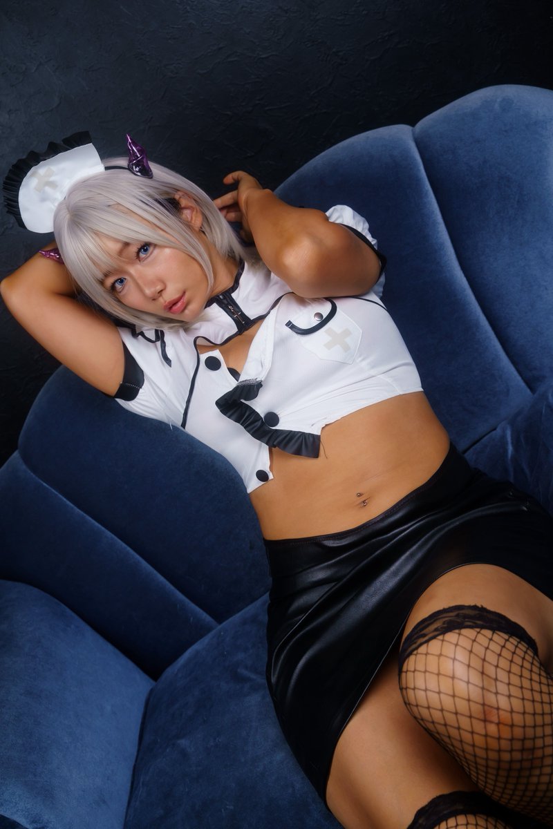 wanlove1500's tweet photo. おはよう、よく眠れた😈？

褐色ナースちゃん✌️ https://t.co/nWdiPryEOu