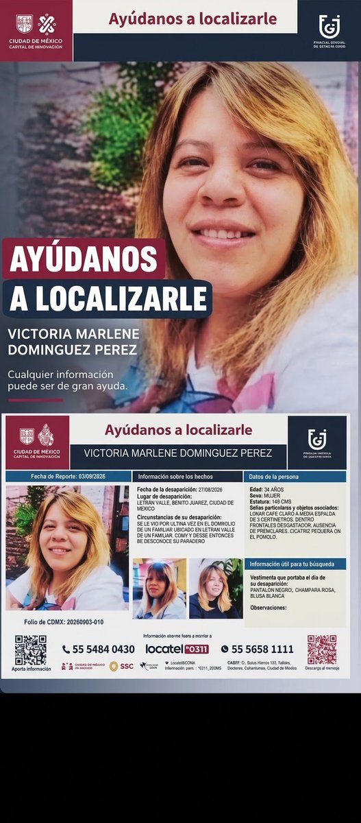 Hechizero_38's tweet photo. ❤️ CADA RT ES UNA OPORTUNIDAD ❤️
Ayúdame por favor a compartir, si sabes algo de mi sobrina te lo voy a agradecer con todo mi corazón...🙏 https://t.co/B0BG0TWiIP