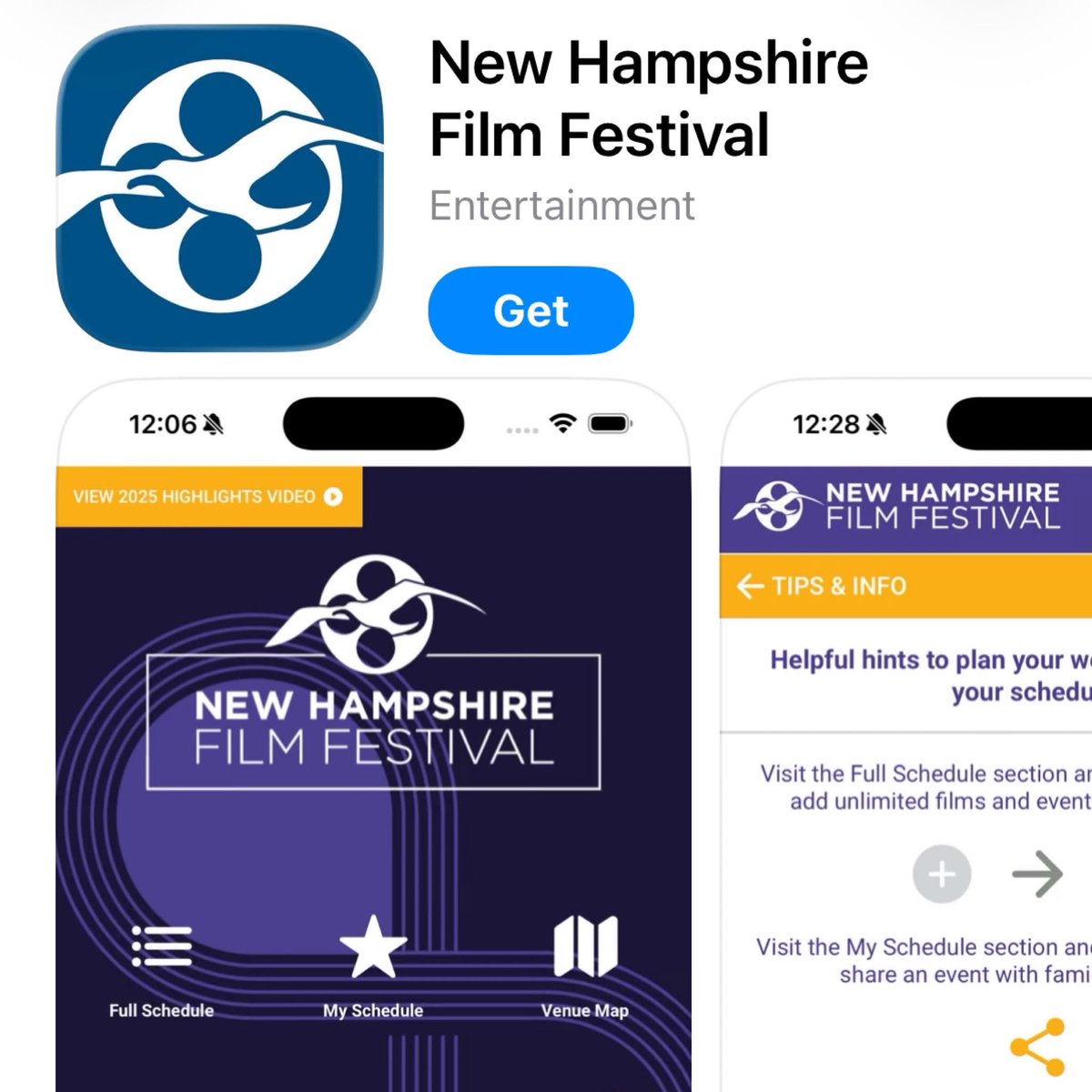 NHFF's tweet photo. Hey you! While you're looking at your phone, it's a good time to download our mobile app, created by InHouse Digital! It's your digital companion to #NHFF, letting you create your own sched and stay in the loop. Plus you can rate your favorite film for the Audience Choice Awards! https://t.co/xtYKo6XNC7