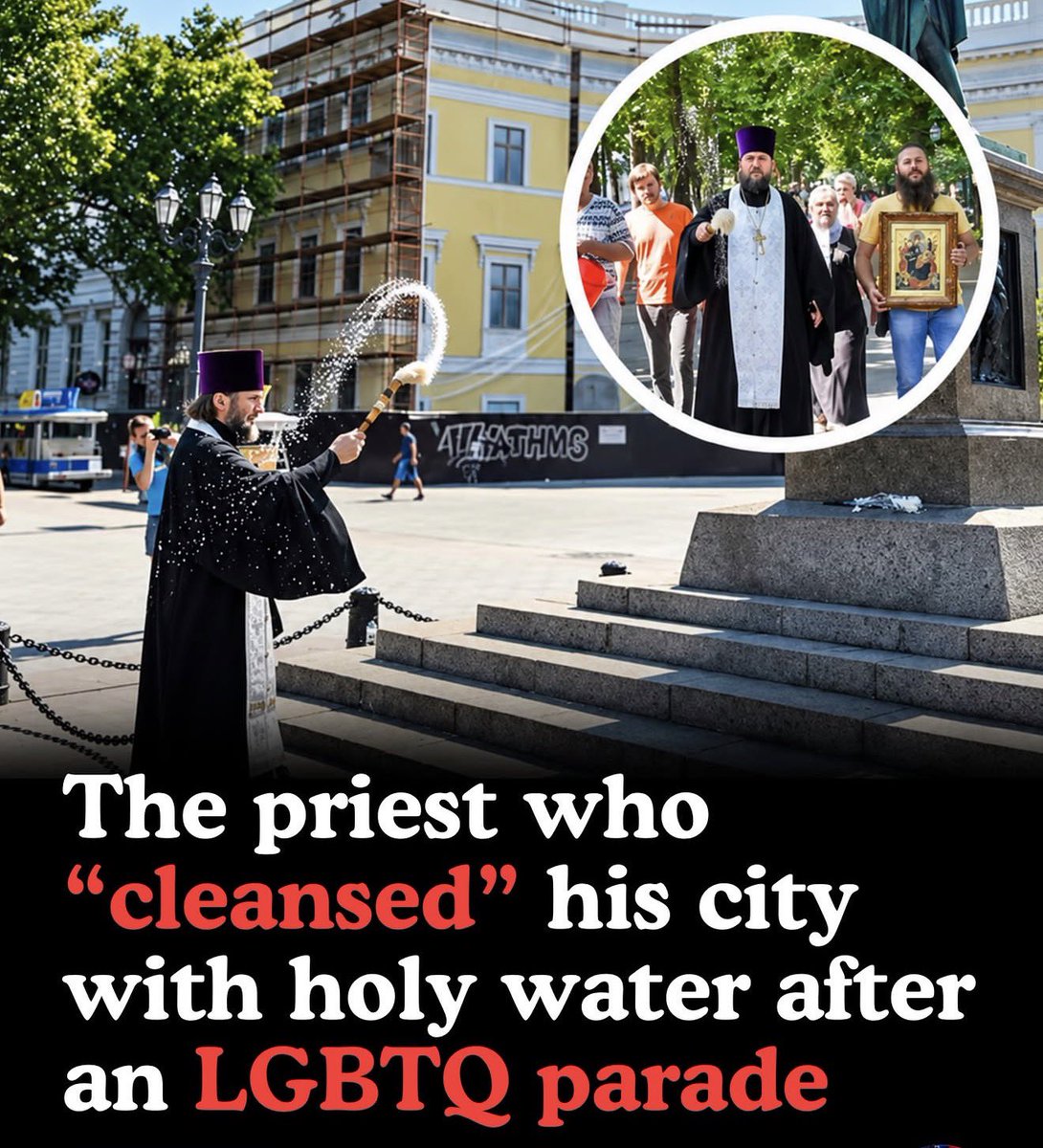 AlanRitchson1st's tweet photo. A priest walked into a public square and blessed it the way his church has blessed streets for centuries. A parade does not get a permanent lease on the pavement. Holy water is a rite, not a riot.
Do you agree with his decision 
A. Yes 
B. No https://t.co/kEwmcJ0C7y