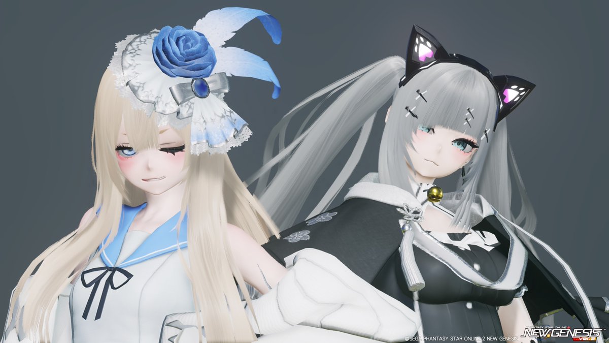 suiginmm's tweet photo. いつもの2人とパシャり。
ふたりたも戦闘巧者でいつも助かってます
#メンテの日なのでSSを貼る
#PSO2NGS_SS https://t.co/3T6FB3vpSM