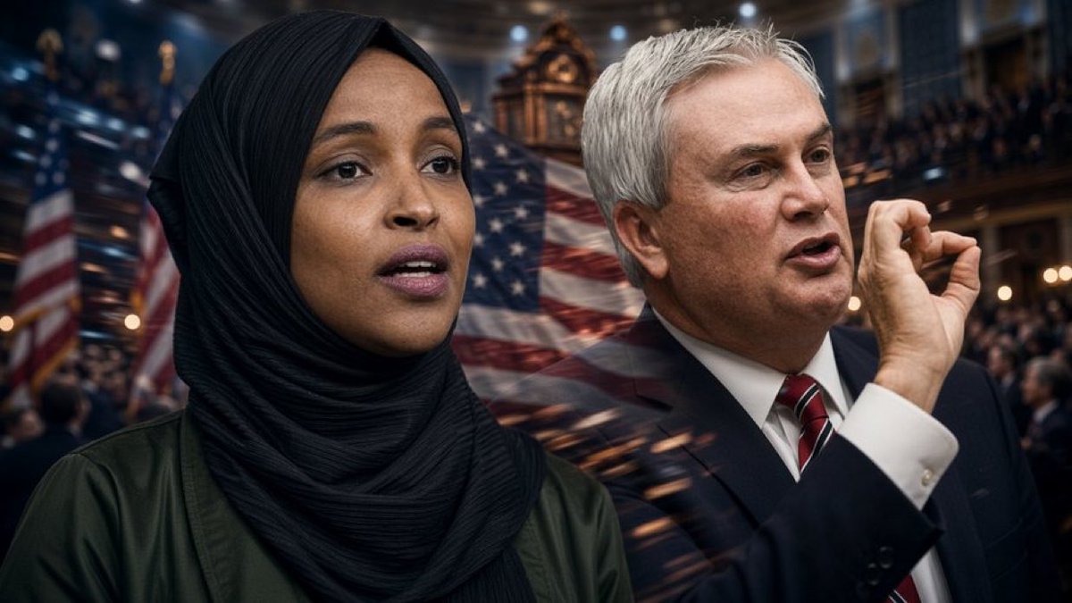 EagleHunterX's tweet photo. "If you violated the laws to become a citizen, should that make you ineligible to be a member of Congress? I think so."

- James Comer

I couldn't agree more!! https://t.co/0dNk57LYbR