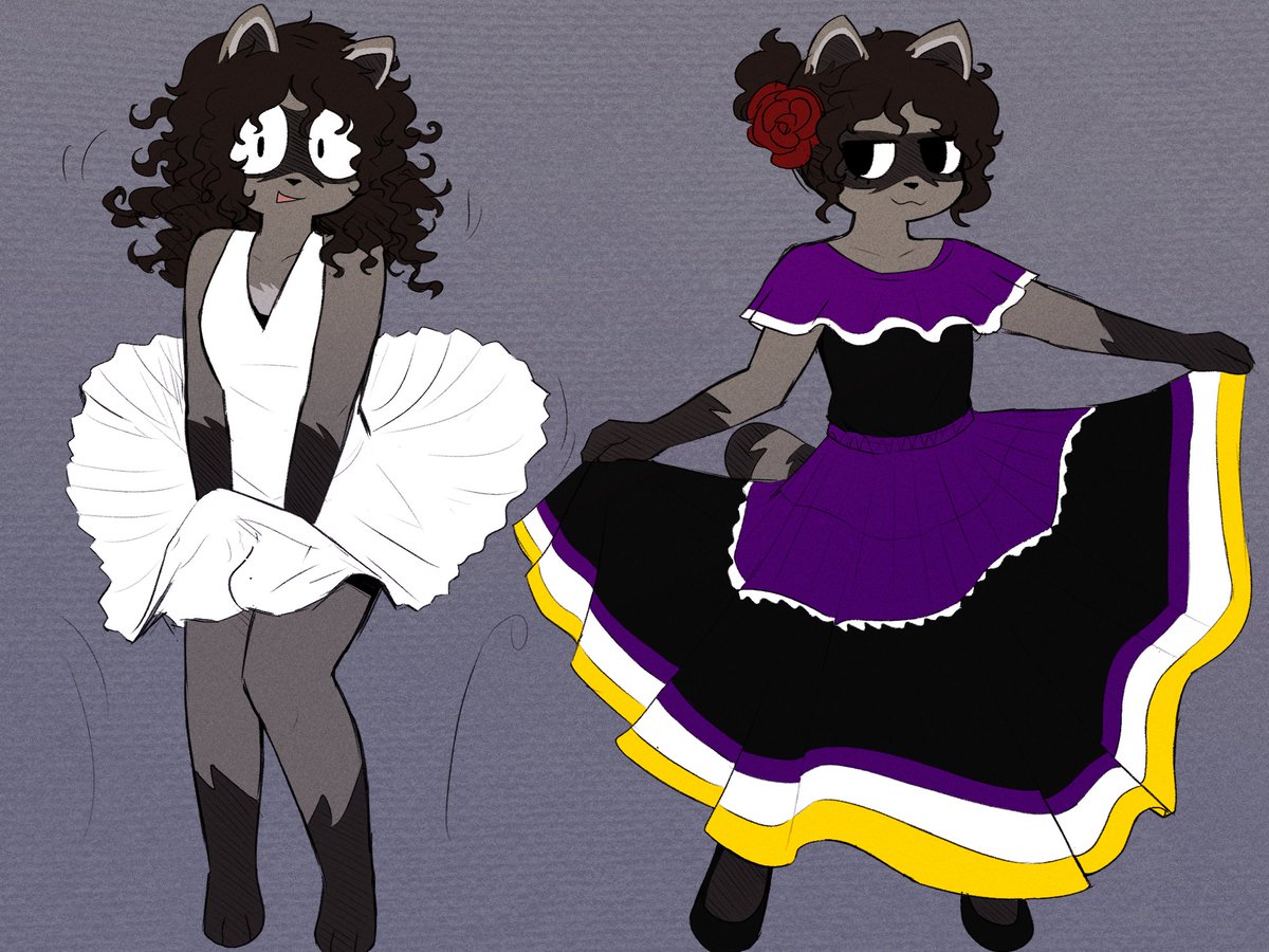 TitoTheBum's tweet photo. Wanted to do more dresses cuz it was fun to draw... https://t.co/vteNKFZ8Bv