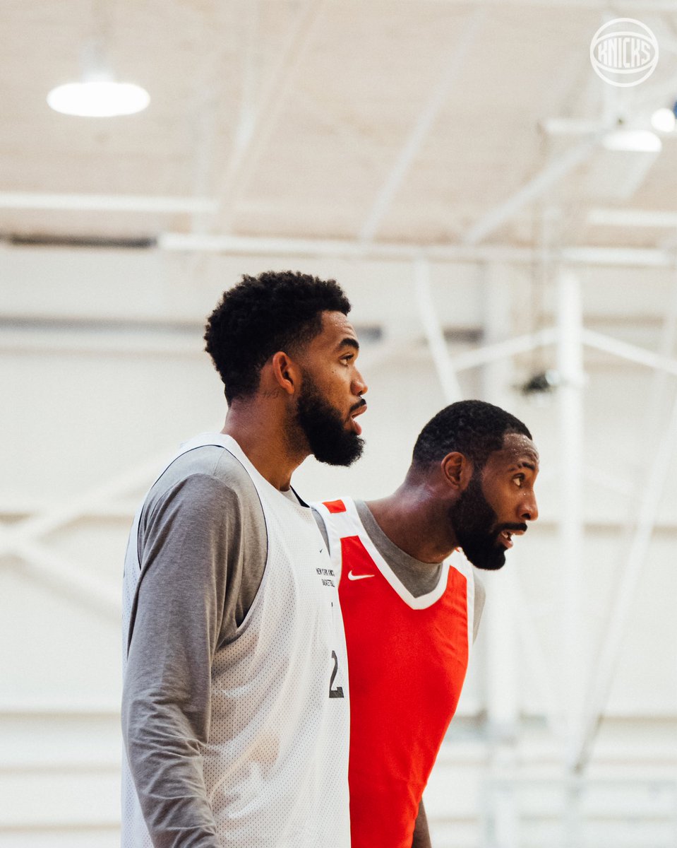 nyknicks's tweet photo. the work begins https://t.co/PnEIuXWqIa