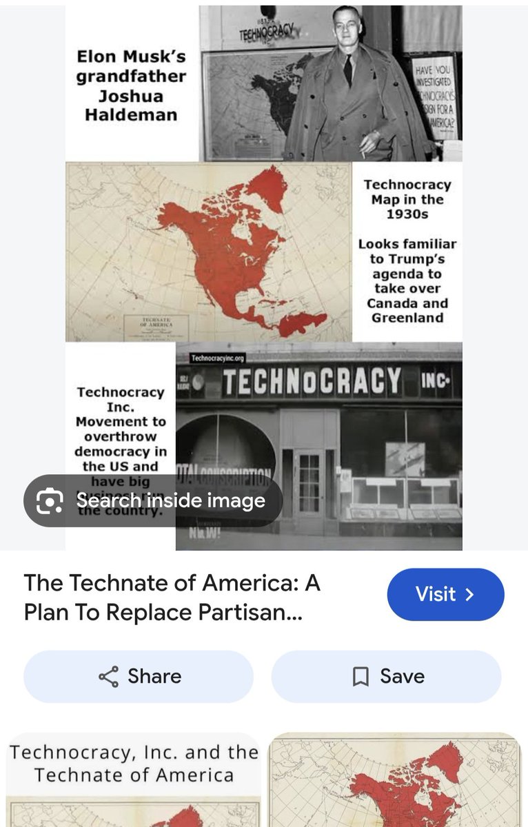 canisterwealth's tweet photo. @BobbyO_ The blueprint was laid out in the 1930s. Elon's grandfather - Joshua Haldeman and co wanted a technocracy in the Western Hemisphere.

Events might look random like Greenland,Venezuela, Cuba, AI, UBI, transhumanism, etc. but it's NOT if you've read their vision and mission https://t.co/guczkqrndi