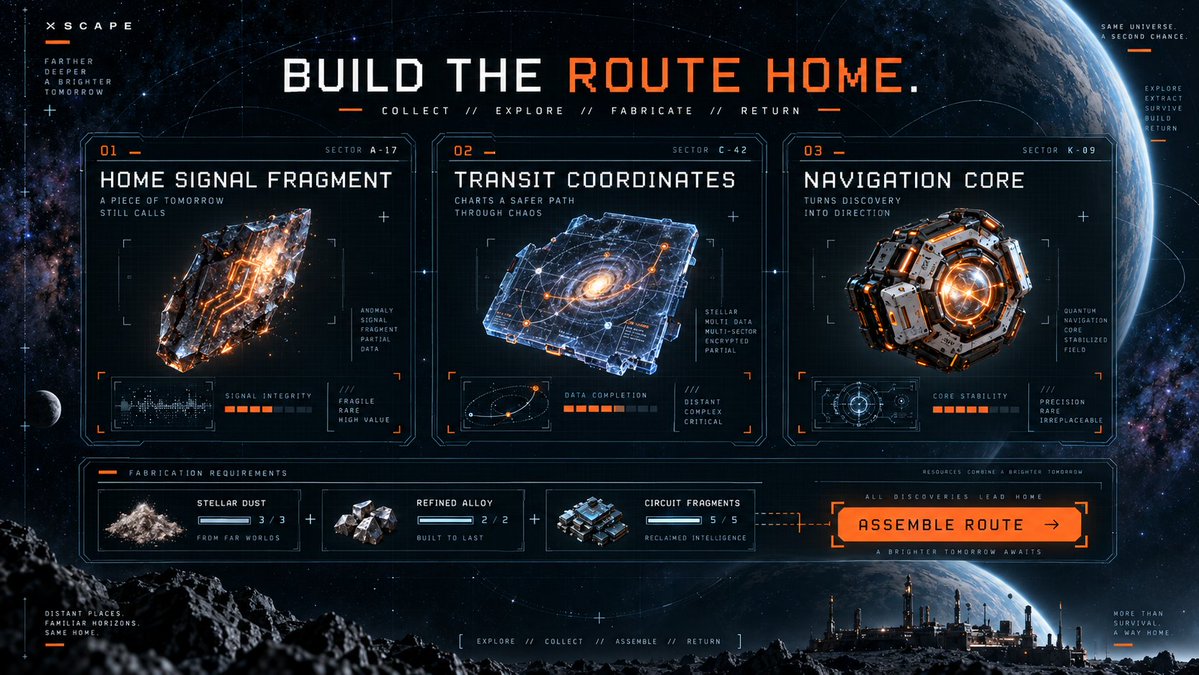 xscapecoin's tweet photo. Andromeda Is Only The First Step. 🌌

The Current Route Starts There, But The Structure Is Larger: Recover The Missing Navigation System, Unlock Future Galaxies, And Keep Following The Signal Home One Successful Return At A Time.

#XSCAPE #IndieGame #ExtractionGame https://t.co/KhiHdI2kv7