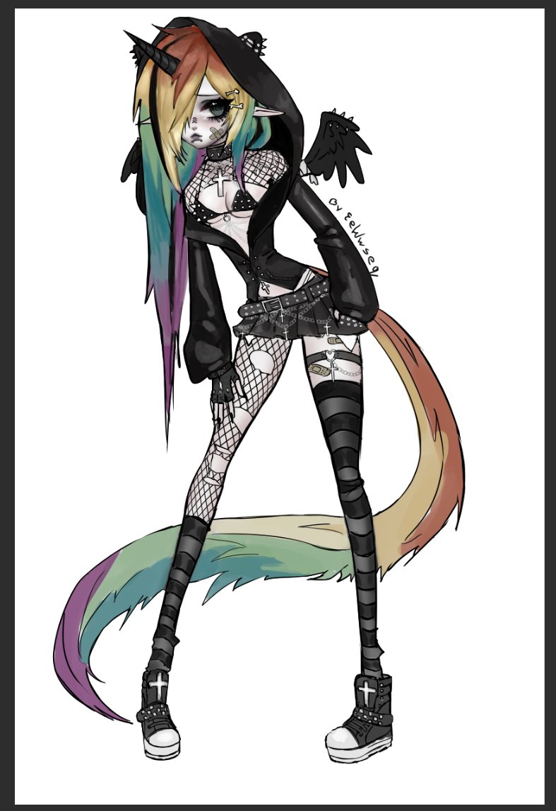EeWwsi's tweet photo. Wip new Adopt
Gothic rainbow half-unicorn girl ✨

#adoptable #digitalartㅤ #WIPㅤ https://t.co/j6GX7g9udO