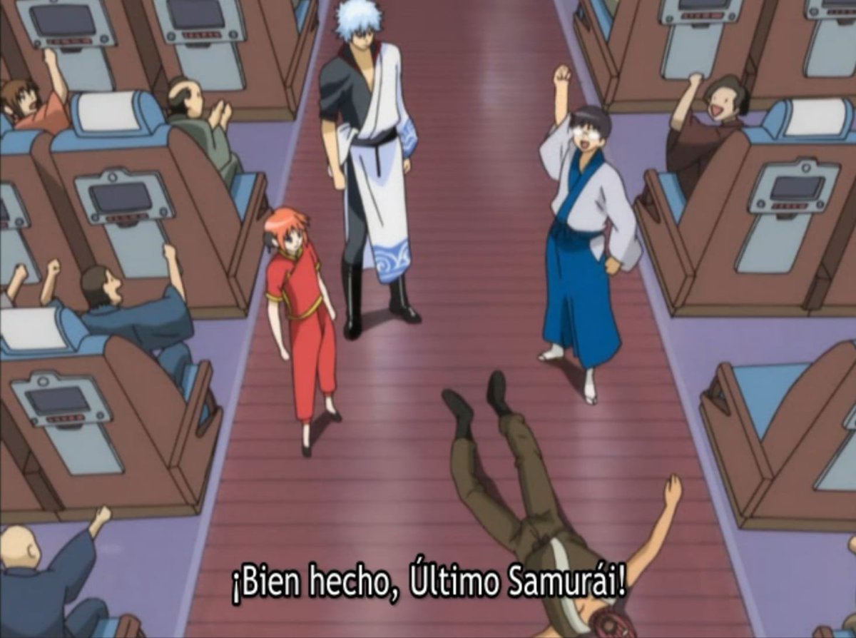 Kousitto's tweet photo. Gintama episodio 23:

Empezó medio aburrido honestamente pero Sakamoto carreó bastante. Se nota que esto en retrospectiva va a ir duro y me hace tener más expectativas por ver qué onda con el pasado de Gintoki.

Ah sí, y hay referencia a Jwulen

7/10 https://t.co/RCkkTOQJ6W
