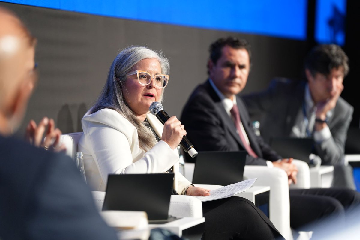 ACIWorld's tweet photo. 🌱 The afternoon conversation at #WAGA2026 turns to the energy transition and its role in strengthening airport decarbonization and resilience.

On the panel:

- @orozco_angela, Senior Vice President of Corporate Affairs (@avianca)
- Paula Daroca, VP, Business Growth, Latin America and Caribbean, @Airbus
- Humberto Suarez, Business Development Coordinator, @ASA_Aero
- @aviationarturo, COO, @Avports

Moderated by Jorge Rosillo, CEO, @aerogalapagos

Sponsored by ASA.

 #ACIWorld
@AeroJorgeChavez @ACI_LAC