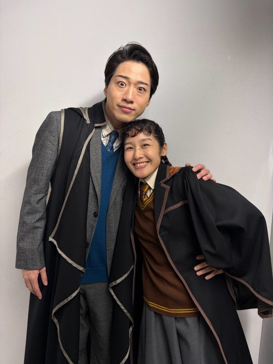 CantoKeiko's tweet photo. おはようございます！

今日は加茂氏の千秋楽。
共演したのは短い期間でしたが、魅力を知るには充分でした。
舞台上の安心感と、真顔で謎の動きをしてくるサービス精神。
千秋楽まで共演したかった！寂しすぎる。

今日、わたしはお休み😭
皆様、ラスト加茂を存分にお楽しみください！
#ハリポタ舞台 https://t.co/wueIqV4fLB