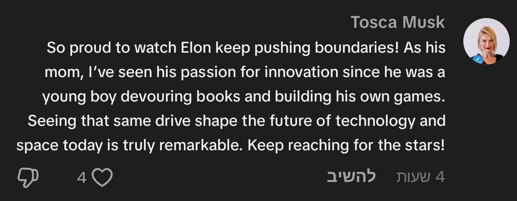 use_x_'s tweet photo. @ElonMuskPD Mom knows best https://t.co/Xlg2Xnv66r