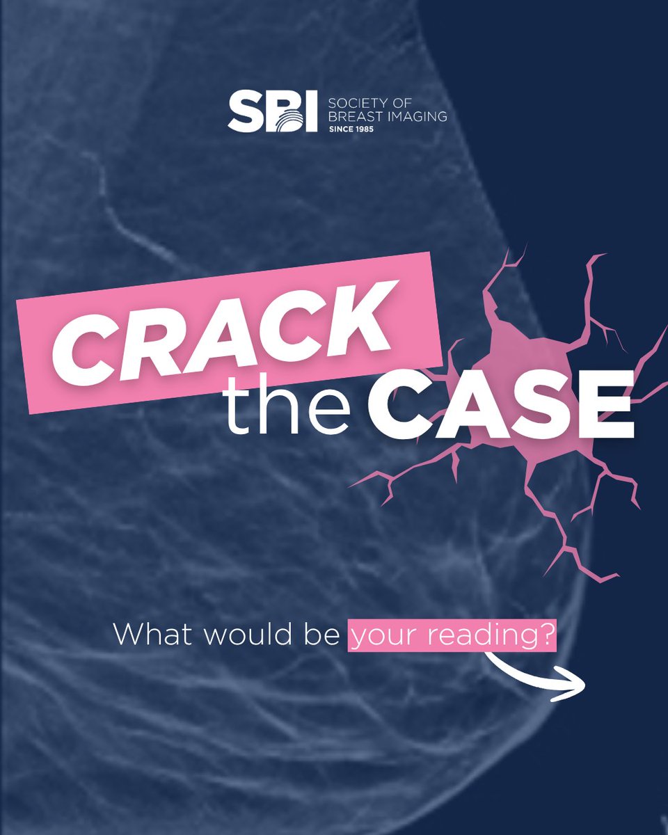 BreastImaging's tweet photo. Did you crack this month's case? Let us know if you spotted the same additional suspicious areas!
What is the diagnosis?
- Initial mass- grade 3 IDC
- Additional calcifications- high grade DCIS
#CracktheCase #BreastRadiology #Mammography #BIRADS #BreastCalcifications https://t.co/Uo6C9kuNAd