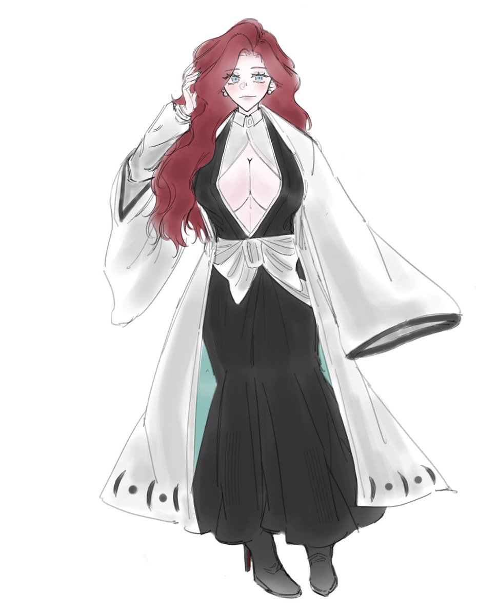 milmikii's tweet photo. Finally got a full-body art for my OC 👉🏻👈🏻🤍✨
#bleachoc https://t.co/1zO4TbEVh2
