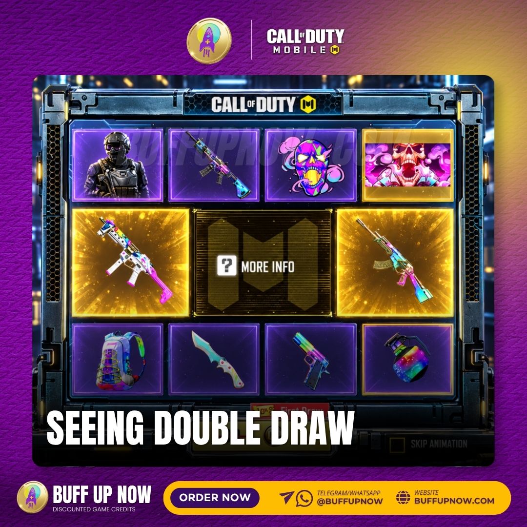 BuffUpNow_'s tweet photo. 👯 Seeing Double Draw starts 4 Oct!
Own the GKS and KN-44 duo in Legendary.
#CODM #BuffUpNow

Order now: https://t.co/562gnaFNSu
24/7 Client Support (Telegram/Whatsapp): @buffupnow https://t.co/husbcij8mN
