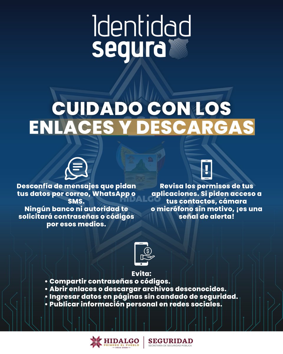 UnoNoticias's tweet photo. Si te robaron una cuenta, actúa de inmediato.
📞🔒Cambia contraseñas, informa a tus contactos y denuncia al 089.
También puedes recibir asesoría de la Policía Cibernética.
No estás solo.
#RoboDeIdentidad #PrimeroElPueblo https://t.co/YxqrIfFdc0