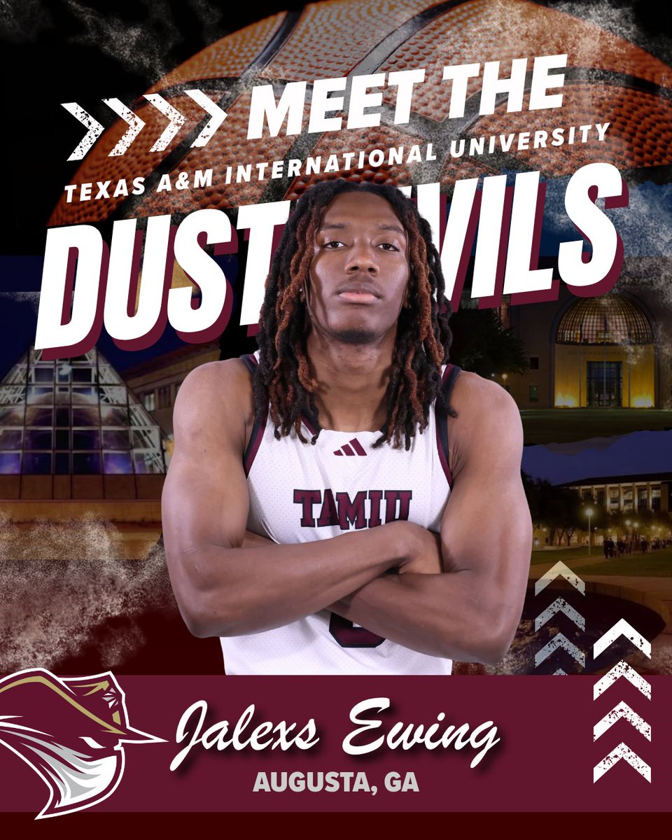 DustdevilMBB's tweet photo. Introducing 6’3 Guard from Augusta, GA Jalexs Ewing! Jalexs come to us from South Georgia Technical College. Outside of basketball Jalexs enjoys spending time with his family, playing video games, and watching anime. #dustem #TeamFamilyBelieve https://t.co/Ws50oV8Qbs