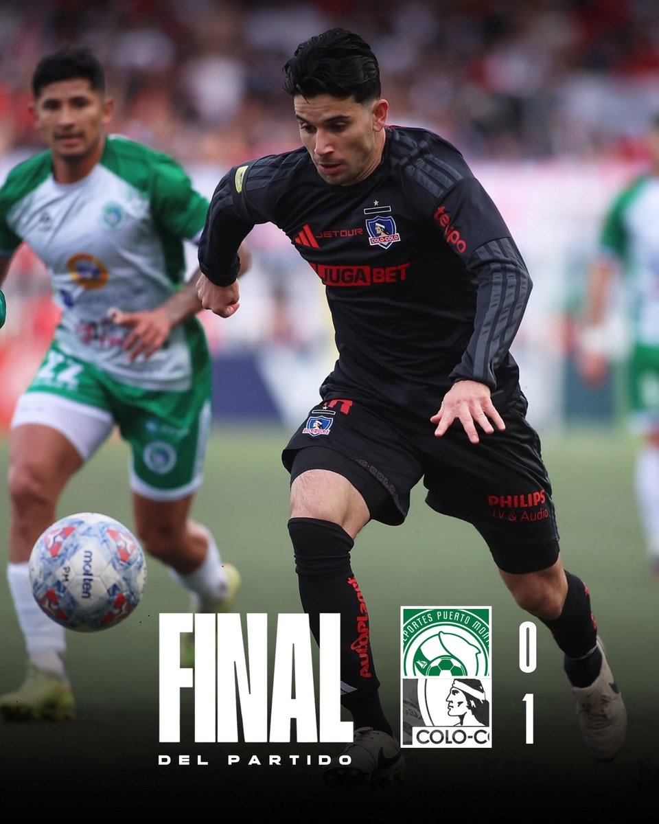 CSDColoColo's tweet photo. 𝐓𝐫𝐢𝐮𝐧𝐟𝐚𝐳𝐨 𝐞𝐧 𝐞𝐥 𝐂𝐡𝐢𝐧𝐪𝐮𝐢𝐡𝐮𝐞 🤟🏽🥳

El Cacique venció por la cuenta mínima a Puerto Montt en el Estadio Bicentenario Chinquihue por el duelo de ida de los cuartos de final de Copa Chile.

El gol fue obra de Lautaro Pastrán cuando el partido ya finalizaba. Ahora los albos buscarán cerrar la llave de local el próximo martes.