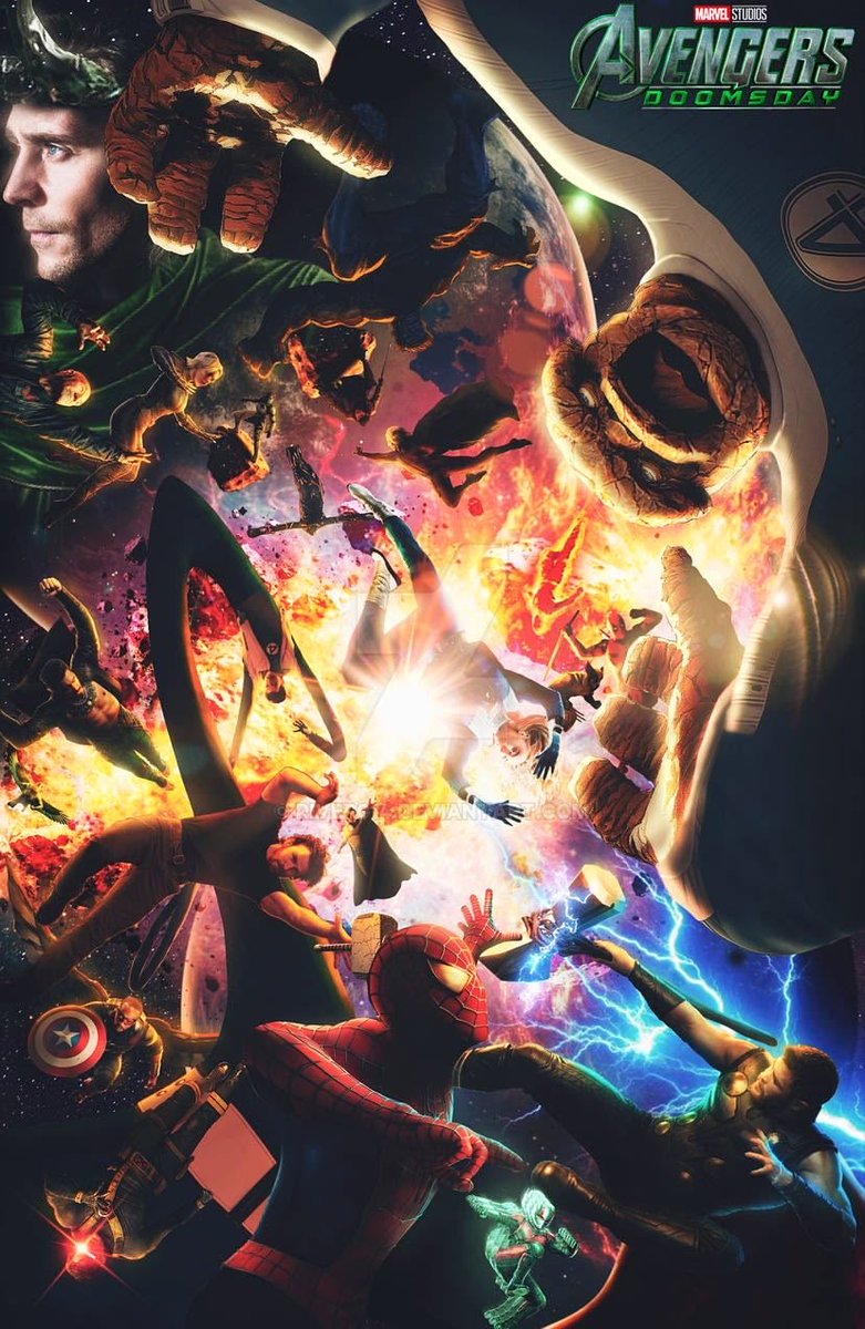 Az1yah_15's tweet photo. It’s confirmed Doomsday and secret wars contain a plethora of marvel characters! I wonder who would appear for the final showdown #avengers #Doomsday #marvel #Az1yah https://t.co/6iWQ2VP2NH