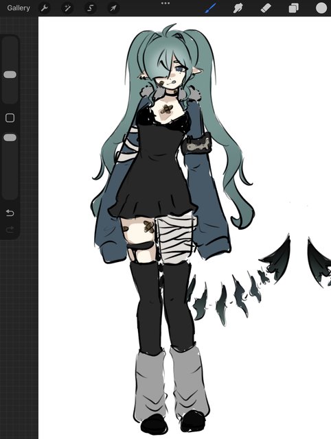 kyoolool's tweet photo. im making a new oc AND OMG I LOVE HER ALREADY #art #oc #moot #fish https://t.co/kgYpTVY2k8