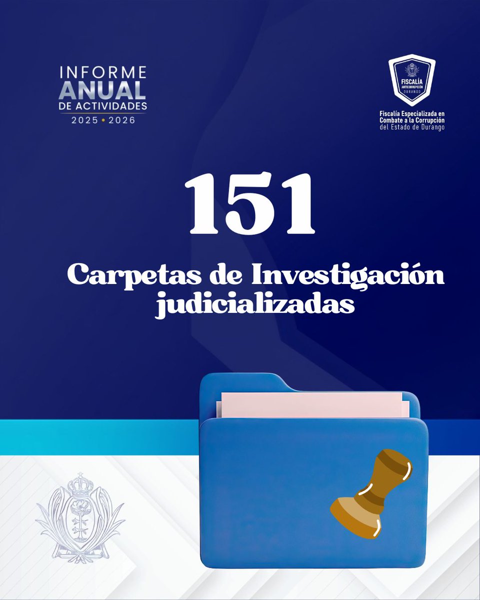FECCED's tweet photo. ⚖️De acuerdo con las mediciones de la ENCIG del INEGI, Durango registró una reducción de 46.7% en la incidencia de corrupción entre 2021 y 2025.
Estos resultados se acompañan del trabajo realizado por la FECCED en la investigación y atención de los delitos de corrupción. 🔎 https://t.co/CJUOhKCRVr
