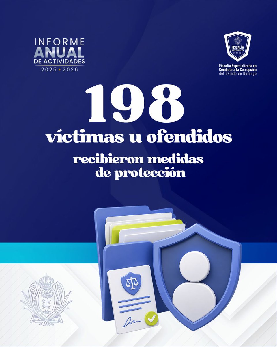 FECCED's tweet photo. ⚖️De acuerdo con las mediciones de la ENCIG del INEGI, Durango registró una reducción de 46.7% en la incidencia de corrupción entre 2021 y 2025.
Estos resultados se acompañan del trabajo realizado por la FECCED en la investigación y atención de los delitos de corrupción. 🔎 https://t.co/CJUOhKCRVr