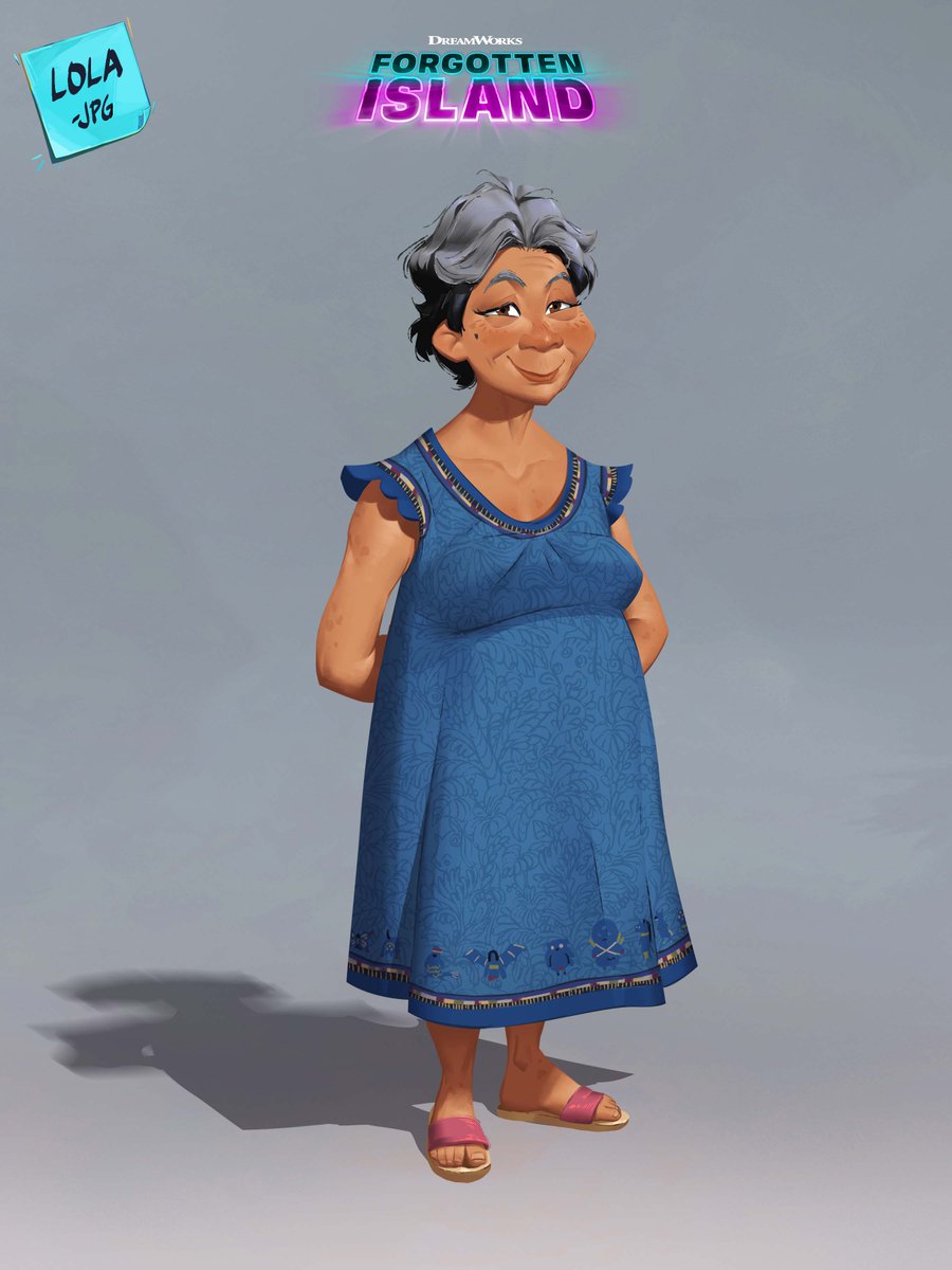 patrick_ganas's tweet photo. A little look at some of my work for Lola Fatima! 🇵🇭

From her portrait, character painting, clothing concepts, up to her duster (a.k.a. daster) patterns. Adding all the easter eggs were so much fun!

#forgottenisland #lola #characterdesign https://t.co/1K1EszzI8H