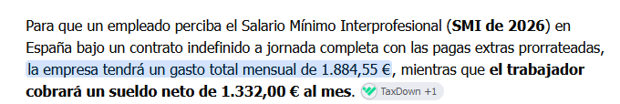 daepeca's tweet photo. @marlucentum @el_pais Si es muy fácil. Te lo digo con IA. Solo con el SMI se paga  550,00 euros al mes. ¿Qué te cubre eso? Ten en cuenta que cuando gastas lo que ganas también pagas IVA, 4%, 10% y 21%. ¿Te parece poco?, ¿por qué tiene que pagarte la empresa si no trabajas? https://t.co/np6R5klWKQ