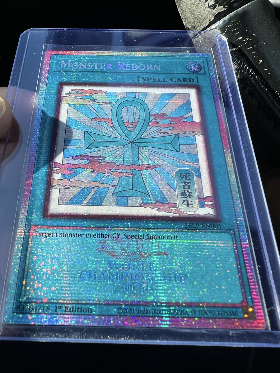 Dominiclovciii's tweet photo. 2026 yugioh world championship Monster Reborn starlight 
#yugioh
#tcg https://t.co/DrdmMlCRns