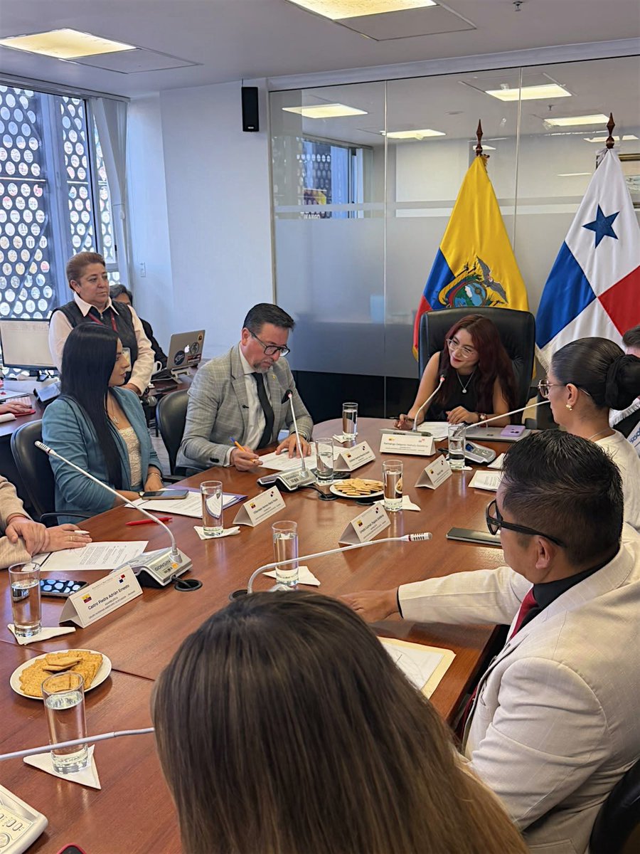 EGuzmanurresta's tweet photo. Hoy reafirmamos nuestro compromiso de fortalecer los lazos de amistad y cooperación entre Ecuador y Panamá. 🇪🇨🤝🇵🇦

Felicito a Nathaly Farinango, presidenta, y a Xavier Ordóñez, secretario, por sus designaciones. Como integrante de este Grupo Interparlamentario, seguiré trabajando para impulsar iniciativas en seguridad, comercio y cooperación, en beneficio de nuestros pueblos.

#Ecuador #Panamá #AmistadParlamentaria #AsambleaNacional #JhajairaUrresta