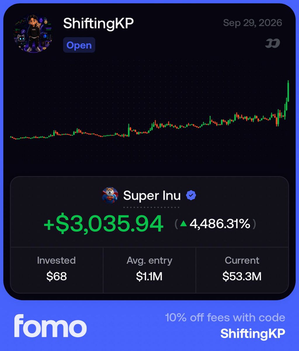 ShiftingCT's tweet photo. Only through memecoins 😂 $68 ~> $3k

Super Intelligence solana:DEW9dSN6QpWyNthphCpMmAbZP1Q4cEKR9xQXAri98WDP https://t.co/tgnXZ3HR7m