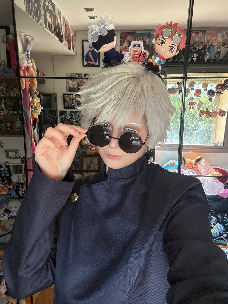 YamK3213's tweet photo. 弱いもん〜🤞🩵
•
#コスプレ #gojosatoru #呪術廻戦 #五条悟 #jujutsukaisen #cosplay https://t.co/qTKO8Gxw4n