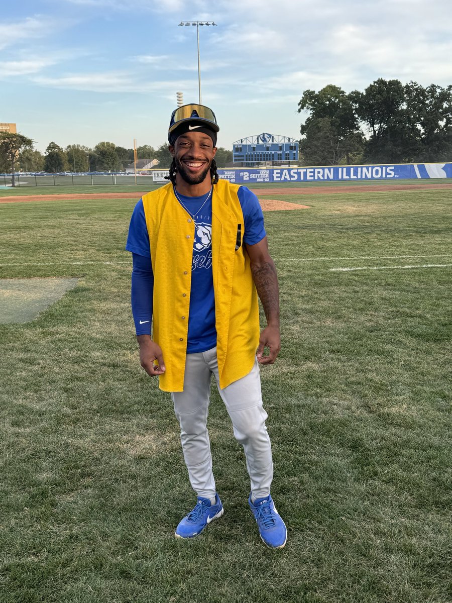 EIU_Baseball's tweet photo. Kyree Alexander gamer of the day in our Scrimmage! 2-2 with 3RBIs 
He dedicated his gamer of the day to his Mother, TK Harris! https://t.co/OJ8CAQ3FnS