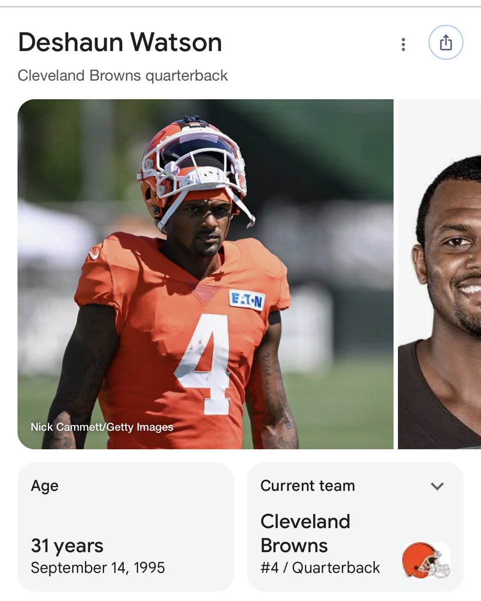 HitaLickPicks's tweet photo. No wonder Deshaun Watson is finally making a big comeback. 

He was born the same day as Pope Leo XIV https://t.co/EYBf4EeKk3