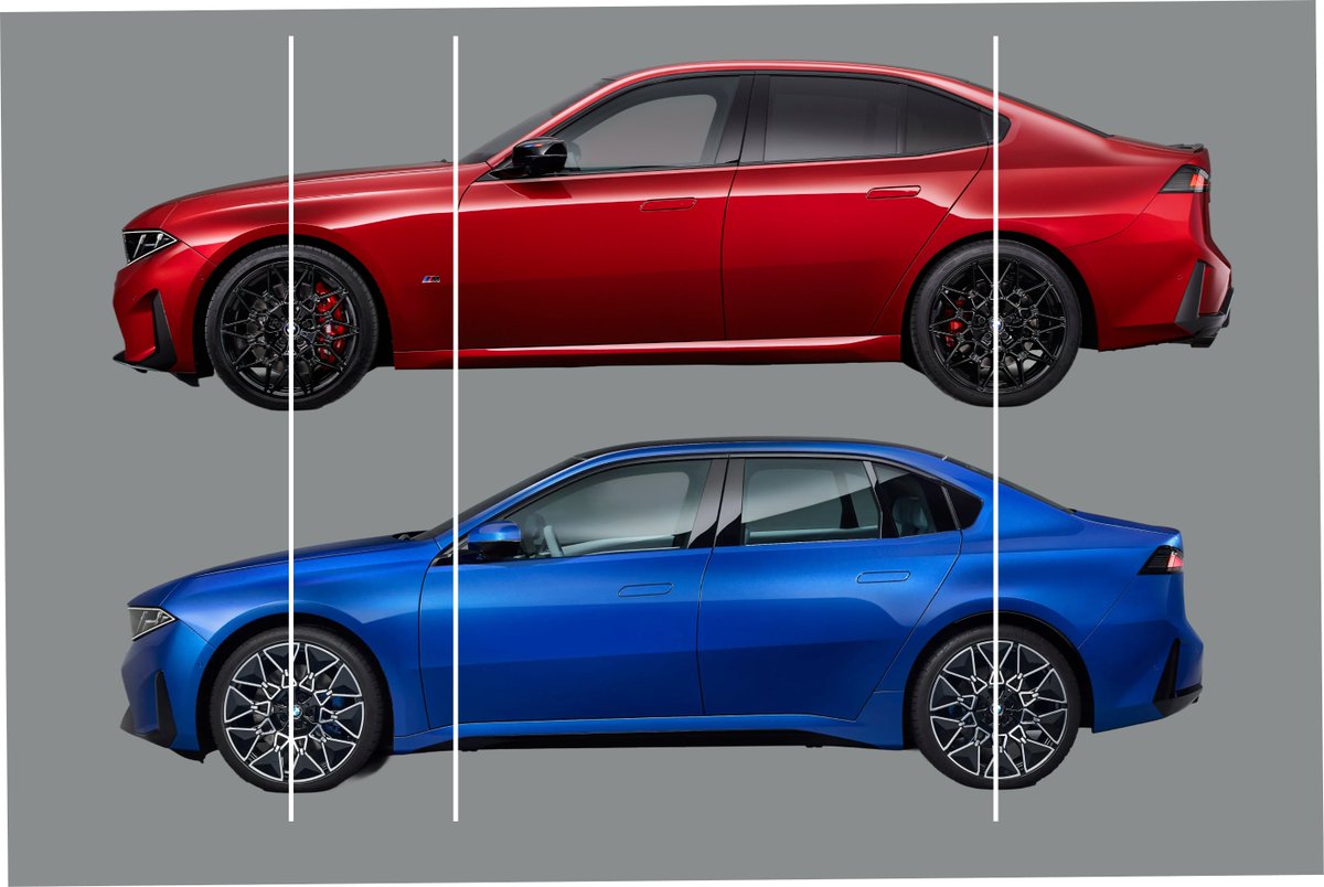 CasperKessels's tweet photo. Great example of how fundamental proportions are. The i3 and 3-series appear to look the same up close but one clearly has nicer proportions. https://t.co/UoONUPD3E5