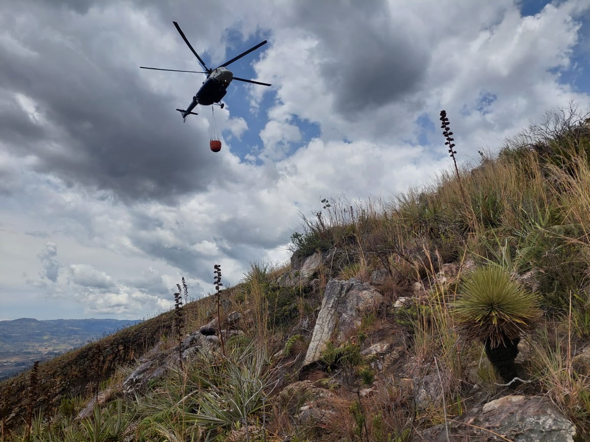 MongabayLatam's tweet photo. Colombia enfrenta incendios forestales intensificados por El Niño. Tolima suma 270 en 57 días y la región Andina concentra más del 92 % de las alertas. En Boyacá, el fuego afectó Villa de Leyva y tardó siete días en ser controlado en Iguaque.  https://t.co/SUV5ELy1V3 https://t.co/MHlPSrP3Us