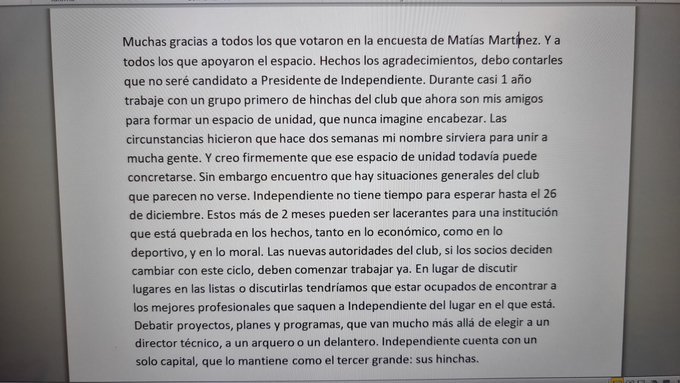 hildadexter's tweet photo. No tengo ni idea si votare a Nakis, Gaudio o a Sebas Neman. Pero celebro que las opciones en esta elección son algo mejor que un periodista de espectáculo que dijo que se bajaba de las elecciones sacandole foto a un word https://t.co/laJPPCbVJO