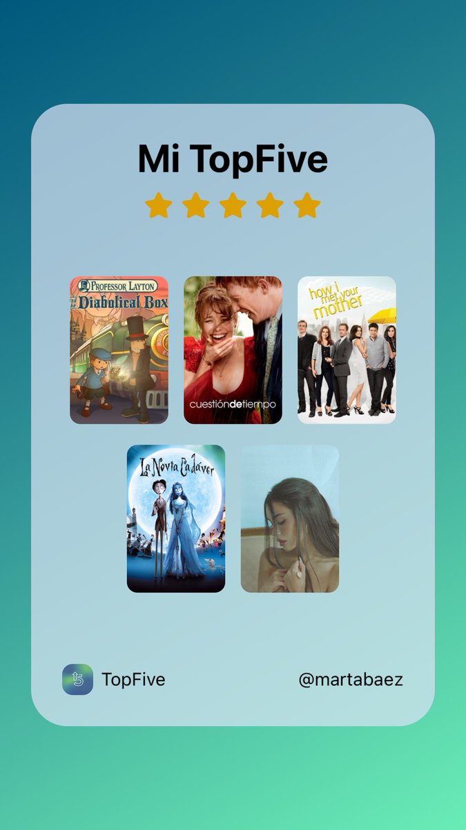 martxbaez's tweet photo. yo + mi TopFive 🌟 https://t.co/CLMI3B9qC1
