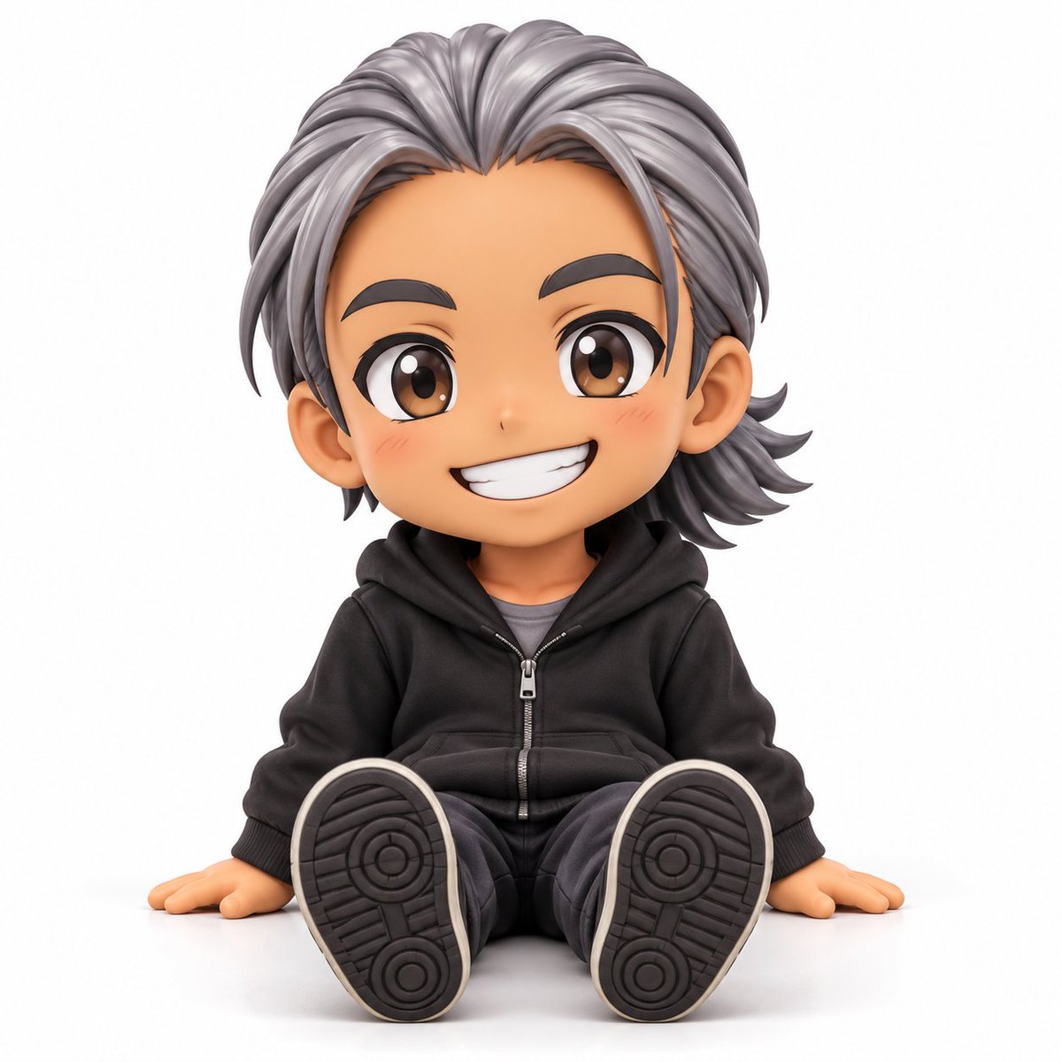 kurachisan's tweet photo. フィギュア化してみました🩷
全身の情報なし（2枚目）で顔だけの画像からAIに考えさせるのもシンプルでカワイイですね！ https://t.co/g32npekpUI