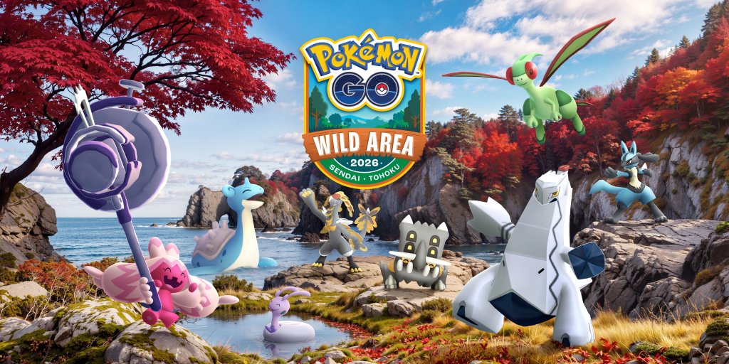 PokemonGoApp's tweet photo. Trainers, #PokemonGOWildArea: Sendai • Tohoku is SOLD OUT!

We can’t wait to see your adventures take flight!

Can’t make it to Sendai? 

Join Pokémon GO Wild Area: Global on November 14 and 15 from wherever you are!

https://t.co/PBwBfFM071 https://t.co/UpDMTJjsCC