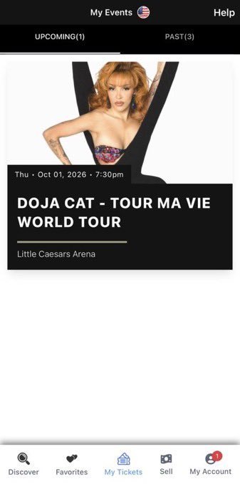TixoraX's tweet photo. still got 2 tickets of doja cat for October 1 at little caesars arena detroit going for $190 each.

Dm me if you want them

#dojacat #detroit #concert https://t.co/9ogqWTunUw