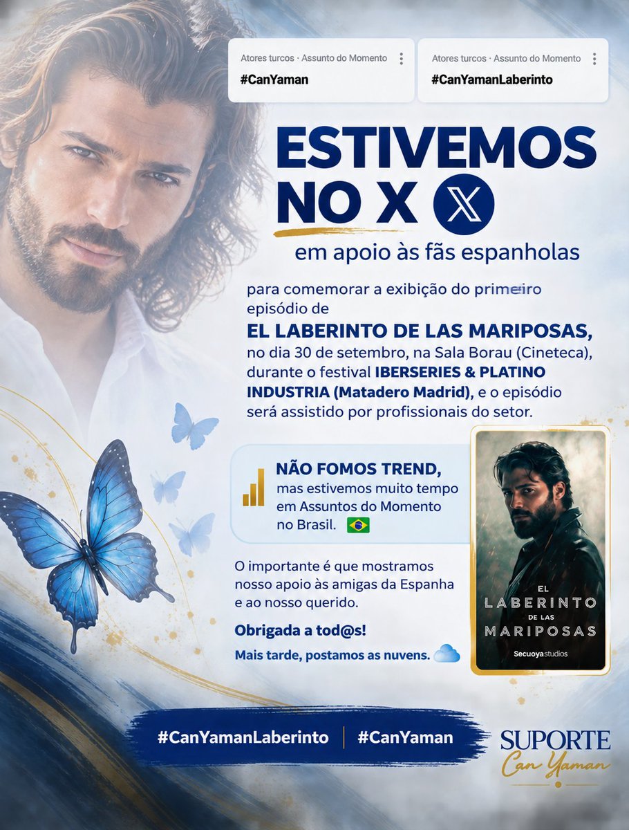 suportecanyaman's tweet photo. Obrigada a tod@s .
Voltamos depois com as nuvens 

#CanYamanLaberinto
#CanYaman https://t.co/y1WnET8E4B