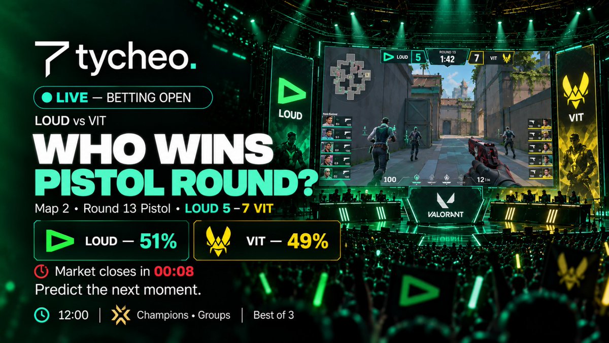 tycheolabs's tweet photo. LOUD or VIT? 
Pistol round. Instant decisions.
You’ve got seconds to call it.
Drop your call.

#VALORANTコンペ https://t.co/T7G85HndIS