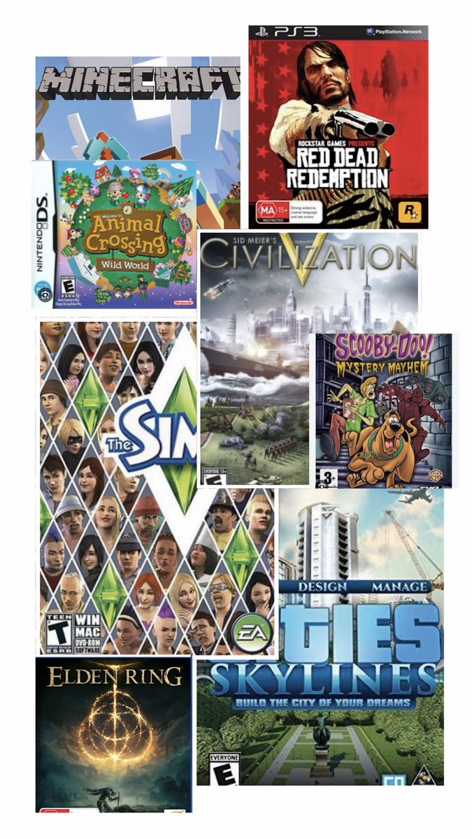 claudiaamarinae's tweet photo. Me and the games that shaped me https://t.co/3kfsaQJioI