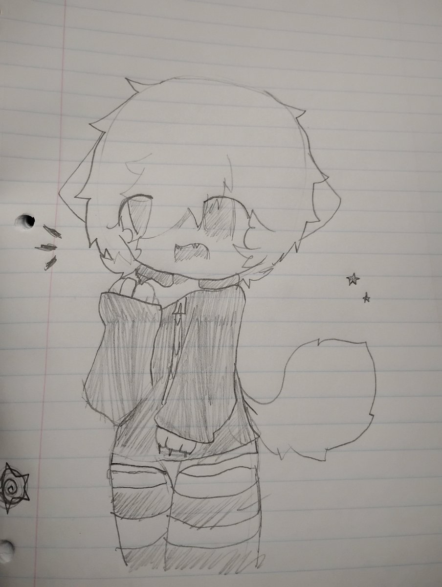 deadpawx's tweet photo. milo doodle from school https://t.co/wE4O6wwCXQ