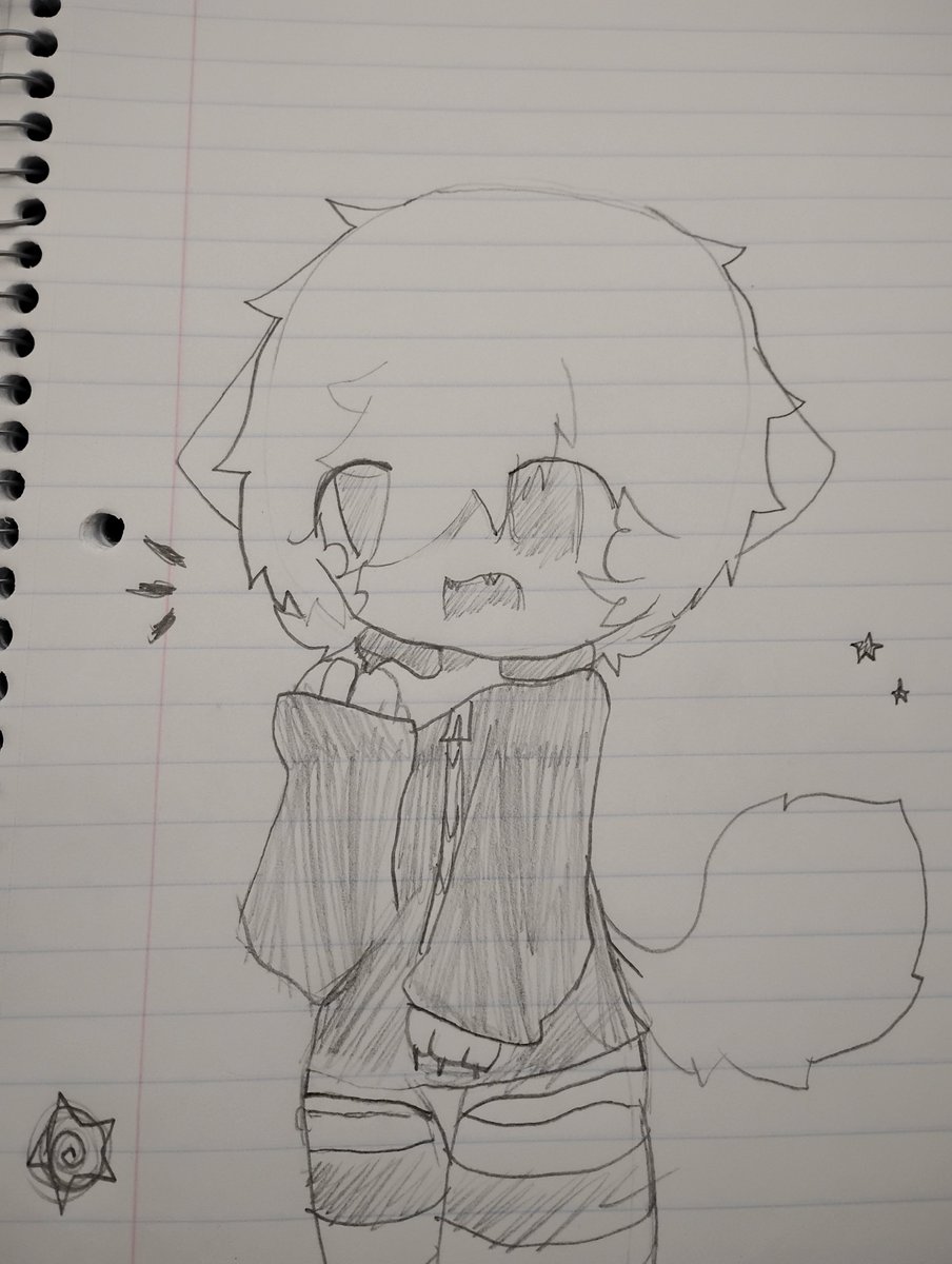 deadpawx's tweet photo. milo doodle from school https://t.co/wE4O6wwCXQ
