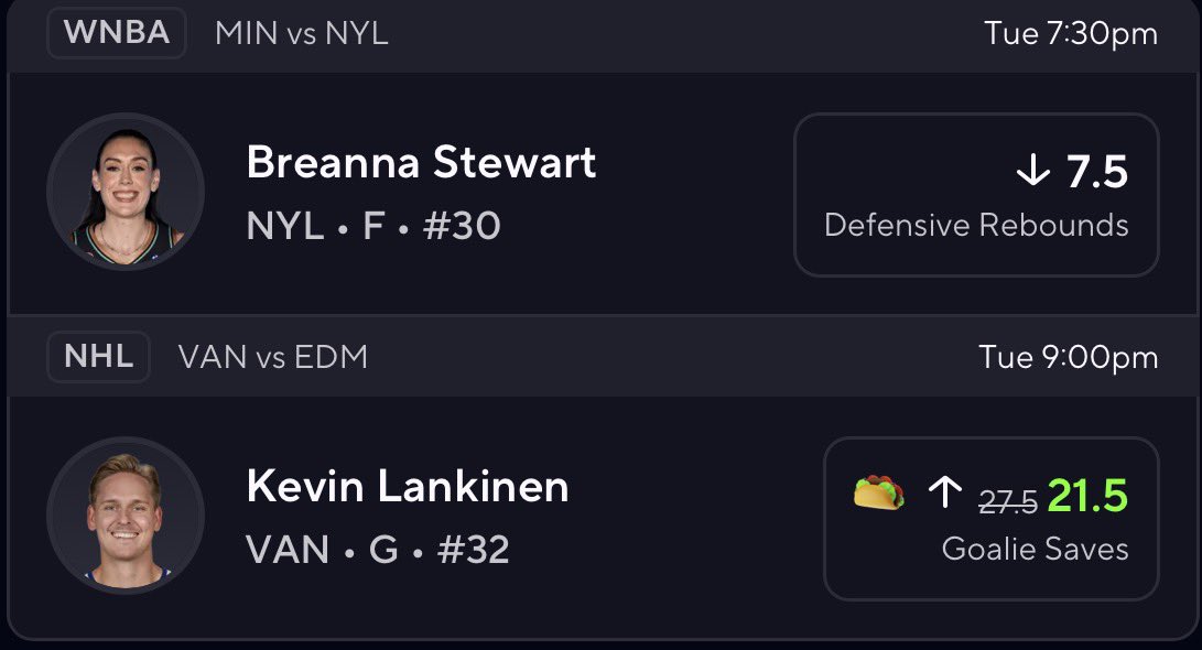 Shottalockz's tweet photo. NHL TACO🤑🫰
DISCORD GOT IT ALL📈

https://t.co/1NN4alDP7z

https://t.co/o0SmpMRRJD

#PrizePicks #prizepicksPotd #BasketballPicks #xbettting #nbaprizepicks #NBA #sportsbettingpicks #FreePlays #WNBATwitter #tacotuesday https://t.co/QCwcMCT2L9