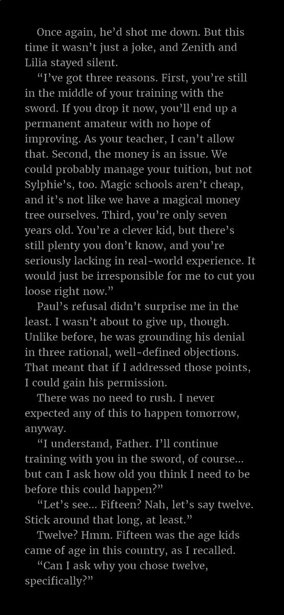 tiger_slasher's tweet photo. #TCP_MT
V1 Chapter: 10
Ouu shi THE moment is coming soon π
This is probably the second if not the first biggest factor that made Rudeus realize that he has to change imo
When Paul makes him leave home to work and gain some independence. https://t.co/49imhoHeCb