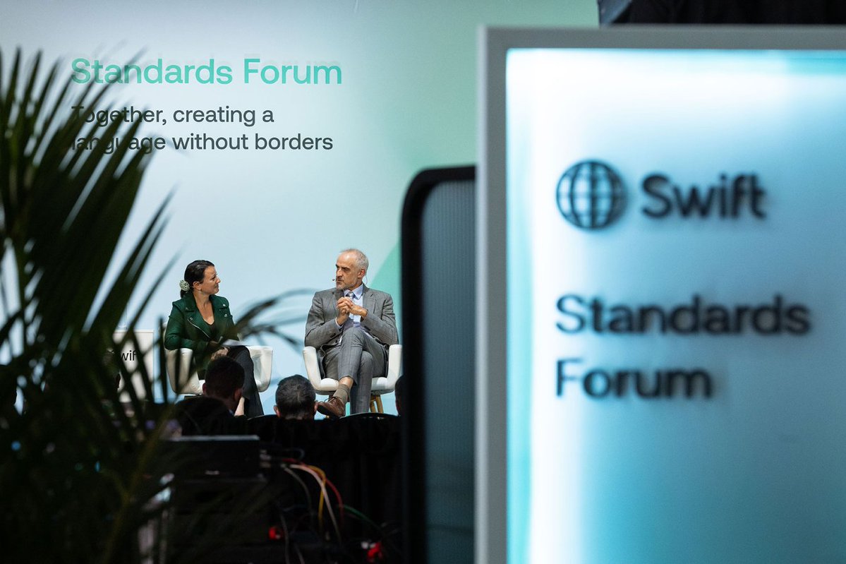 swiftcommunity's tweet photo. The conversations shaping the future of finance are happening this week in Miami. 

With packed sessions, busy meeting spaces and industry leaders gathering from across the globe, Sibos is delivering a week full of insights, connections and new ideas. 

Here's a *swift* glimpse of what we've seen so far at #Sibos 👀